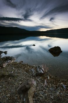 Night is Comingg - Glacier National Park, Montana.