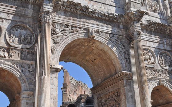 The Arch of Constantine (Arco di Costantino), Rome, Italy