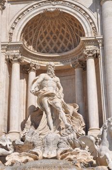 Baroque Trevi Fountain (Fontana di Trevi) in Rome, Italy