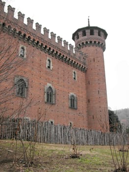 The Medieval Castle in Parco del Valentino, Turin, Italy