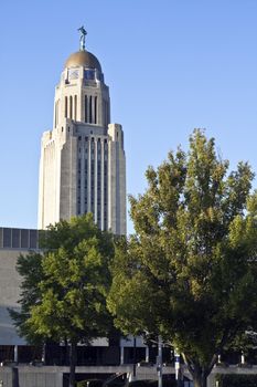 State Capitol of Nebraska in Lincoln.