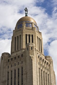 State Capitol of Nebraska in Lincoln.