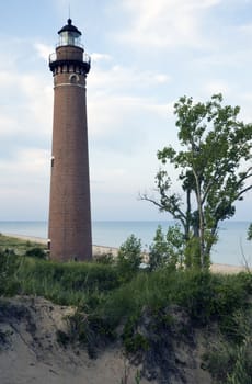 Little Sable Point Ligthhouse in Michigan - AD 1874.
