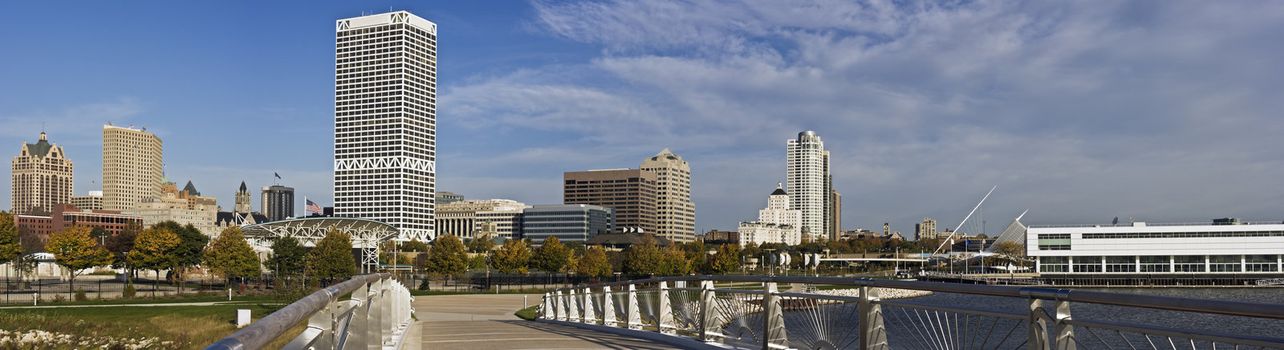 XXXL Panoramic Morning in Milwaukee, Wisconsin.