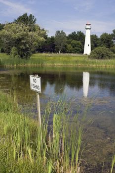 No fishing in the pond.