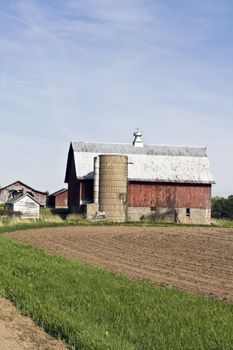 Old Farm in Wisconsin - spring time