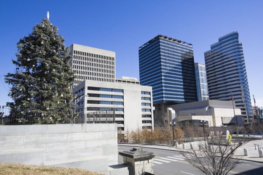 Christmas in Nashville, Tennessee, USA.