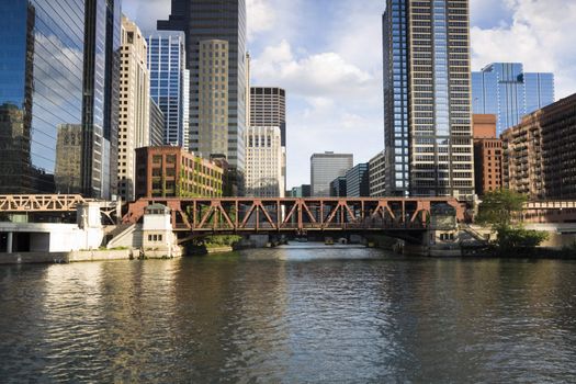 Lake Street Bridge in Chicago, IL.