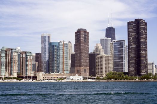 Lakefront architecture in downtown Chicago.