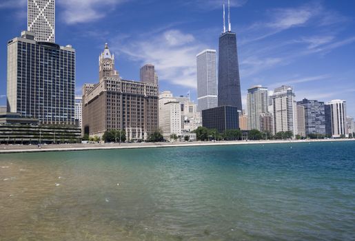 Chicago - Gold Coast - summer time.