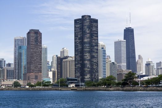 Downtown Chicago seen from Lake Michigan