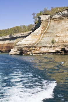 Cliffs in Pictured Rocks National Lakeshore