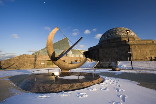Afternoon by Adler Planetarium in Chicago.