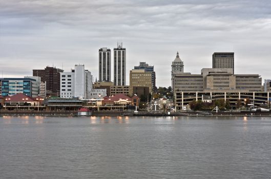 Downtown Peoria accross the river