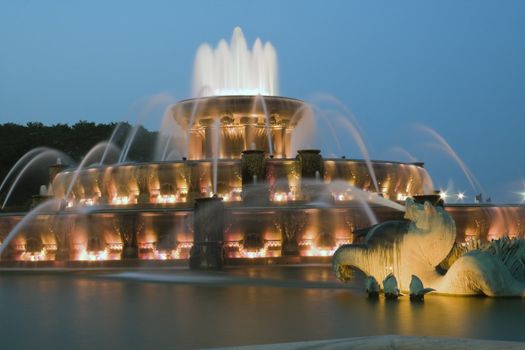 Buckingham Fountain in Chicago, Il.