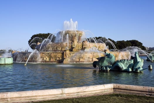 Renovated Buckingham Fountain in Chicago