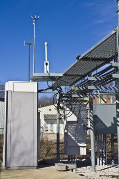 Cellular Compound - tower, cabinets and ice bridge