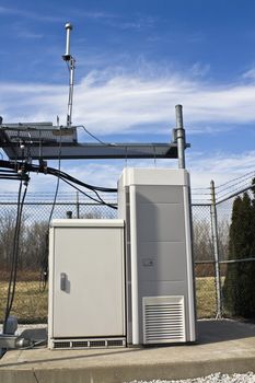 Cellular Cabinets on concrete pad.