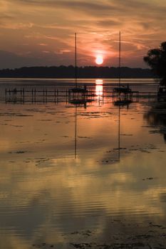 Sunrise by Monona Lake - Madison, Wisconsin.