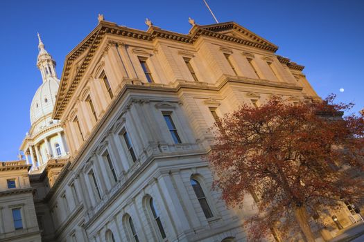 State Capitol of Michigan in Lansing.