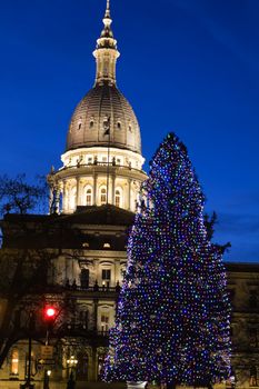 State Capitol of  Michigan in Lansing.