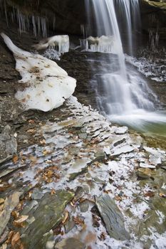Winter in Ohio - Blue Hen Falls