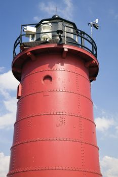 South Haven South Pier Lighthouse, Michigan, USA.