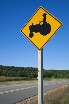 Be careful! Farmers on tractors! - seen in Wisconsin.