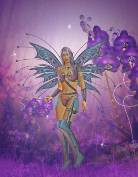 3d render of a fairy