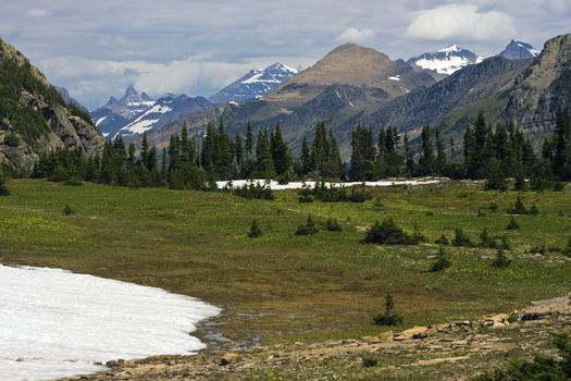 Mountain Landscape - Glacier National Park.