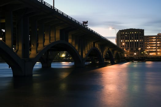 Bridge in Rockford, Illinois, USA.