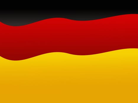 An image of the german flag - black red gold