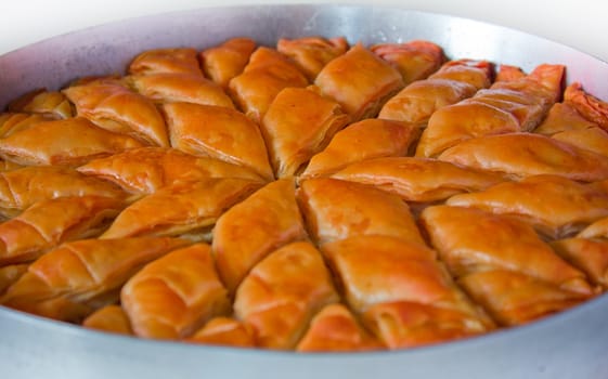 Turkish Sweets.Baklava is a traditional Turkish food