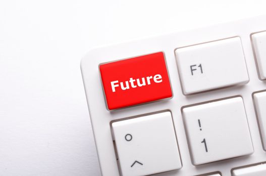 future key or keyboard showing forecast or investment concept