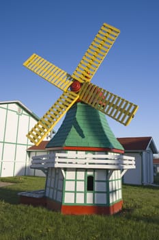 Little windmill in Elk Horn, Iowa.