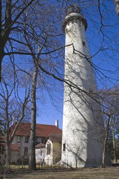 Lighthouse in Evanston, IL.