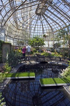 Lincoln Park Conservatory inside - Chicago, Il.