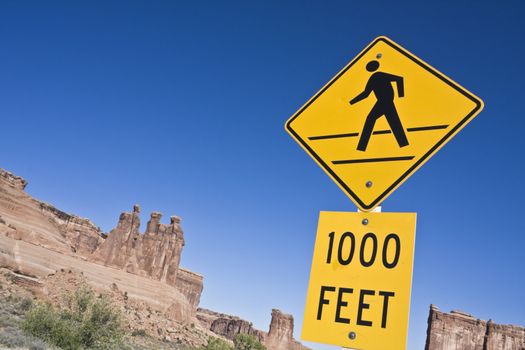 Drive slower! - backpackers! - Arches national park