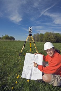 Right Here! - spring land surveying.