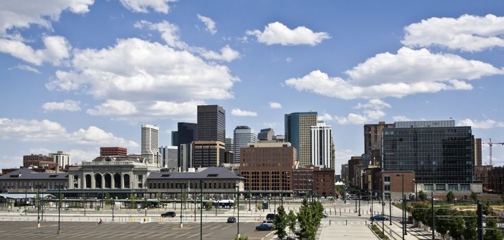 Skyscrapers in Denver, Colorado.