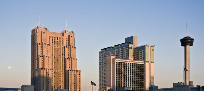 San Antonio, Texas - downtown during sunset