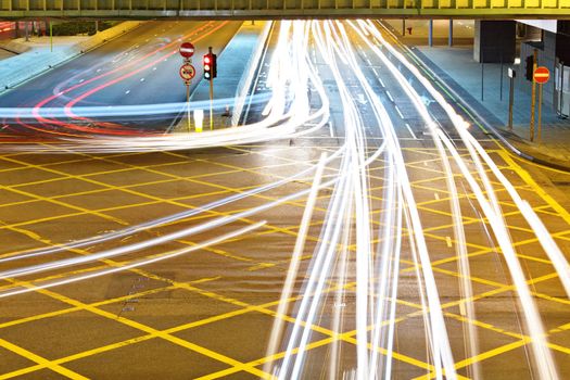 highway light trails