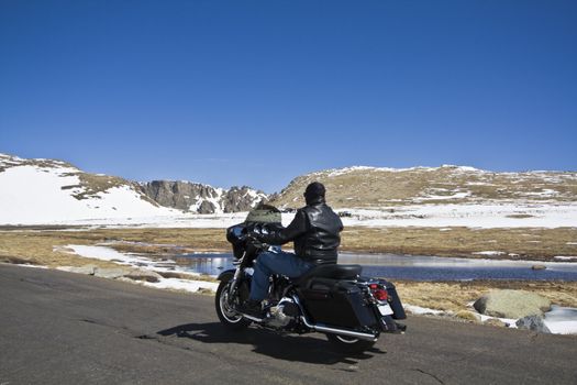 Biking in Rockies Mountains - Colorado