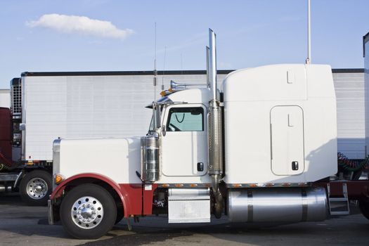 Parked Semi-truck - Chicago, Illinois.