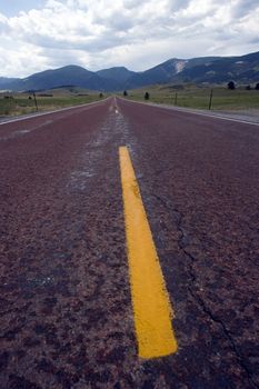 Road in Wyoming, USA