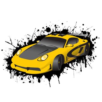 Fantastic Car Series vector illustration. More fantastic cars look in my gallery.