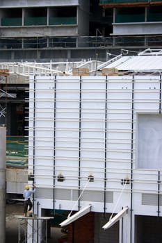 View of a Construction site, work in progress.