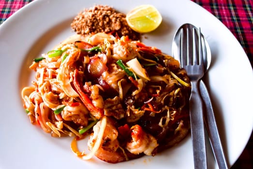 Thai food fried noodles