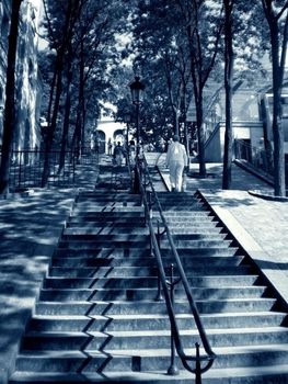 flight of steps to montmartre      