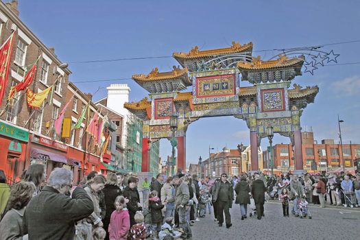 Chinese New Year Celebrations in Liverpool, Merseyside, UK